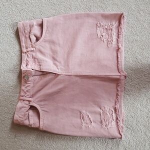 H&M Divided brand, women's pink denim skirt, size 10